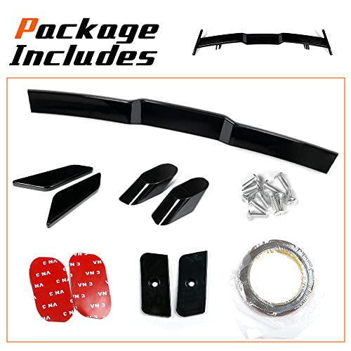 Kkoneauto Spoiler Wing Compatible With 2018-2022 Toyota Camry And Honda Accord, Rear Trunk Highkick Spoiler Wing Lip Carbon Fiber Style #TOP4