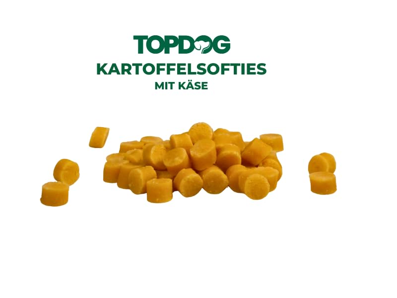 Top Dog Kartoffel-Softies - 200g im Beutel - Trainingssnack für Hunde (Käse)