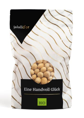 Premium MACADAMIA NÜSSE BIO ROHKOSTQUALITÄT von Jalall D'or | aus Kenia | ganze Nüsse | fair gehandelt aus kleinem Bauernprojekt| frisch abgefüllt | cremig knackiger Macadamia Geschmack | 1kg Cover