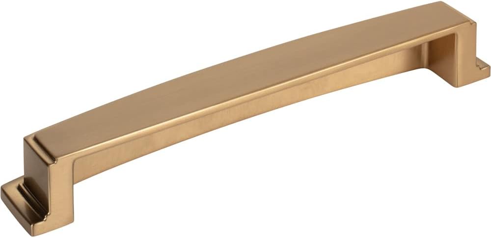 Jeffrey Alexander 160 mm Center Satin Bronze Square-to-Center Square Renzo Cabinet Cup Pull