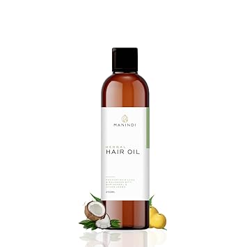 Manindi Herbal Hair Oil For Hair and Scalp with Bringaraj & Other Herbs Hair Oil (200 ml)