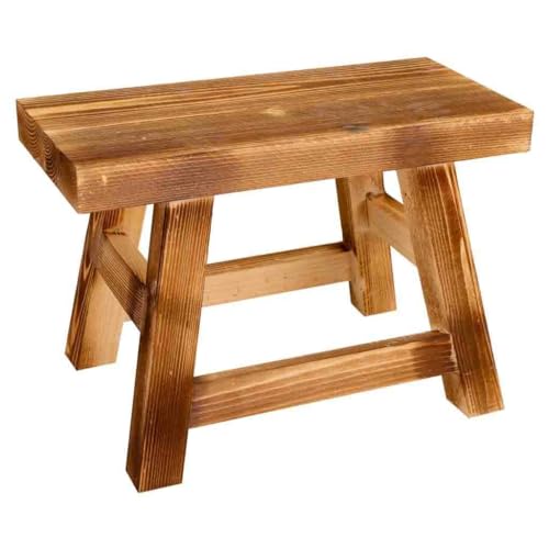 WANDERLUST DECO Banqueta Madera marrón 31.5x14.5x21.5