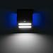 Penfly LED Solar Power Black Motion Sensor Human Body Induction Night Light for Home Outdoor Garden Yard Gate Wall Mount White Light Color Blue Sconce Display Mood Atmosphere Light