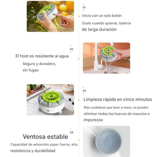 Utensilios de cocina como la lavadora de frutas y verduras portátil 7