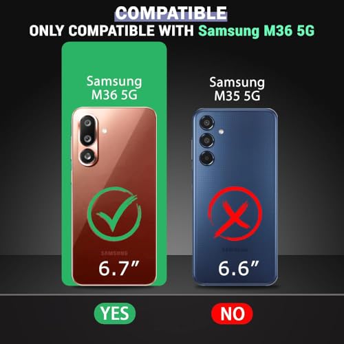 Image of Shockproof Case for Samsung Galaxy M36 5G / F36 5G | Full Camera Protection | TPU Flexible Back Cover for Samsung Galaxy M36 5G / F36 5G (Matte Black)