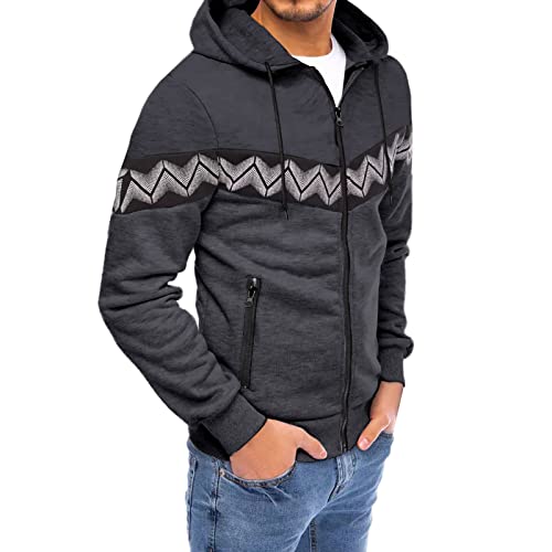Fermeture éclair sweat à capuche coupe tridimensionnelle ample