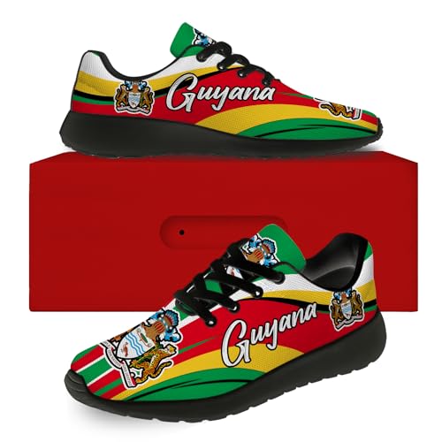 Generic Guyana Flag Print Shoes Lightweight Comfort Running Tennis Walking Sneakers Birthday Gift for Men Women2