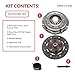 Clutch Replacement Kit Compatible With Beetle Fastback Thing Karmann Ghia Base Sedan Convertible 211 215 261 265 1970-1979 1.6L H4 GAS Naturally Aspirated (Flywheel Spec: -0.83; From 9/70)