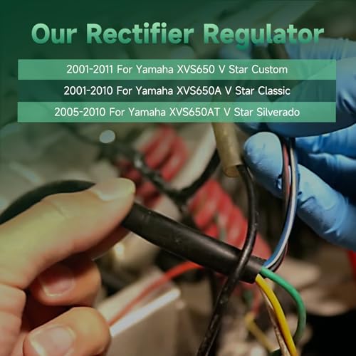 SCITOO Voltage Regulator Rectifier 2001-2005 for Yamaha FZ1 2001-2011 2013-2016 for Yamaha V Star 650 by SCITOO - Used condition - Image 3