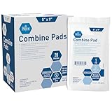 MED PRIDE Combine ABD Pads 5 x 9 Inch, 20 Count Sterile Abdominal Pads, High Absorbency Wound Dressings, Individually Wrapped, Latex Free, Single Use