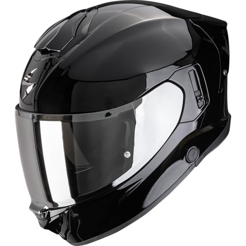 EXO-530 Air Solid Black Motorrad Helm Schwarz Glanz