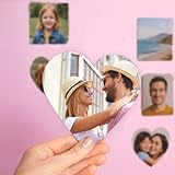 Imanes para Nevera Personalizados en Forma corazón con Foto | Imán Flexibles y Magnéticos para Regalo romántico, Detalle Pareja y San Valetín | Pack de 5 y 9 Unidades | Compra Solidaria