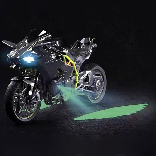 Luces de alas de motocicleta proyector de sombra ángel impermeable lateral 3