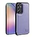 VANAVAGY Wallet Case for Samsung Galaxy A54 5G,Leather Flip Folio Phone Cover Fits Magnetic Car Mount with Credit Card Holder and RFID Block,Clove Purple