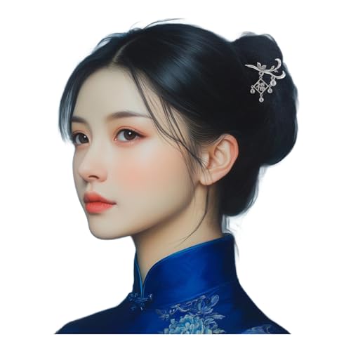 Pince à cheveux en argent HangErFeng : sublimez votre chignon quotidien avec élégance