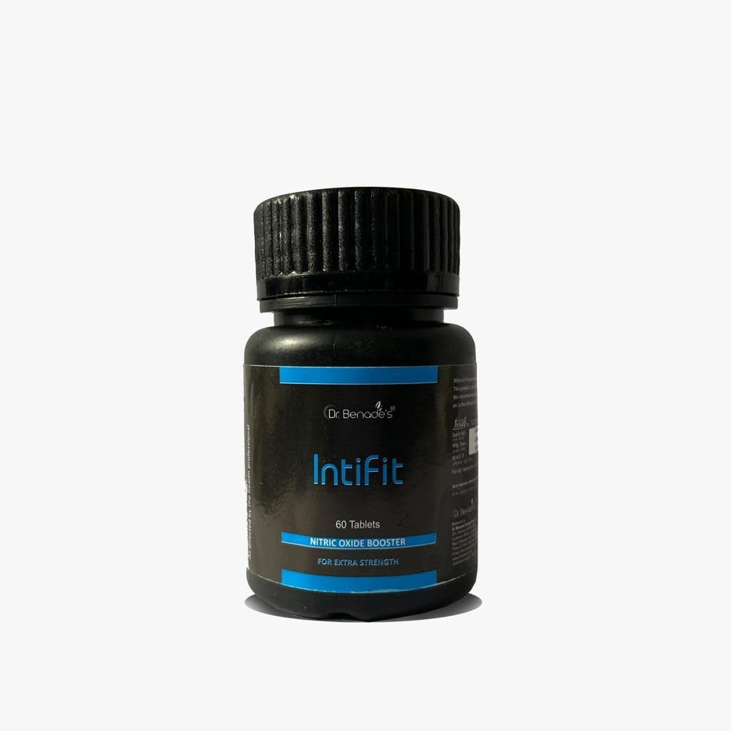 Dr Benade's Nitric Oxide Booster -Dietary supplement -Food Supplement For Men and Women -Bottle of 60 Vegan, Gluten Free Tablets - with L-Arginine HCL, AAKG, L Citrulline Malate, Gokshura, Ashwagandha