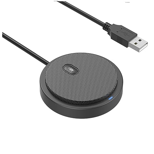 VANZACK 1Pc Condenser Microphone Kit with Bracket and Cable USB Conference Voice Microphone for Gaming and Music Recording Spray Net Included for Sound