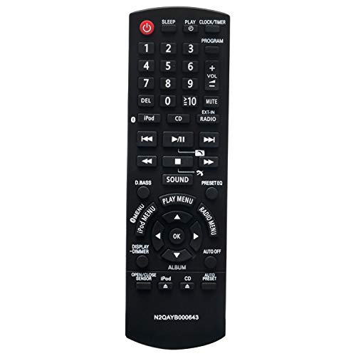 N2QAYB000643 Replace Remote Control fit for Panasonic Compact Stereo System SC-HC35 SA-HC55 SC-HC35DB SC-HC55 SC-HC55DB SC-HC55DBEBK N2QAYB000641 by AIDITIYMI - Image 2