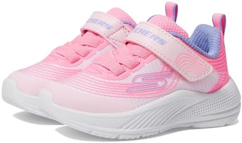 Skechers Kız Microspec Advance Sneaker, Açık mor, 10 Toddler - Görsel 2