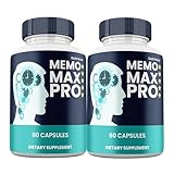 Memo MaxPro Supplement Pills, Memo Max Pro All Natural Brain and Cognitive Supplement Pills (2 Pack)