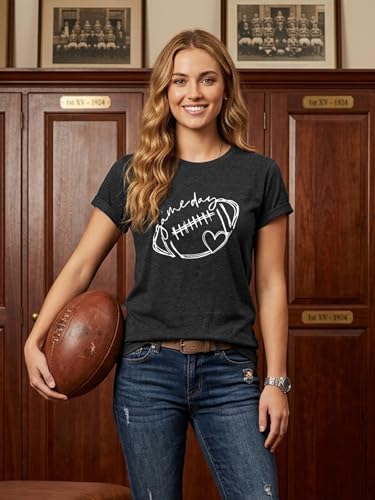 Image of Football Shirts for Women Game Day T Shirts Football Outfits