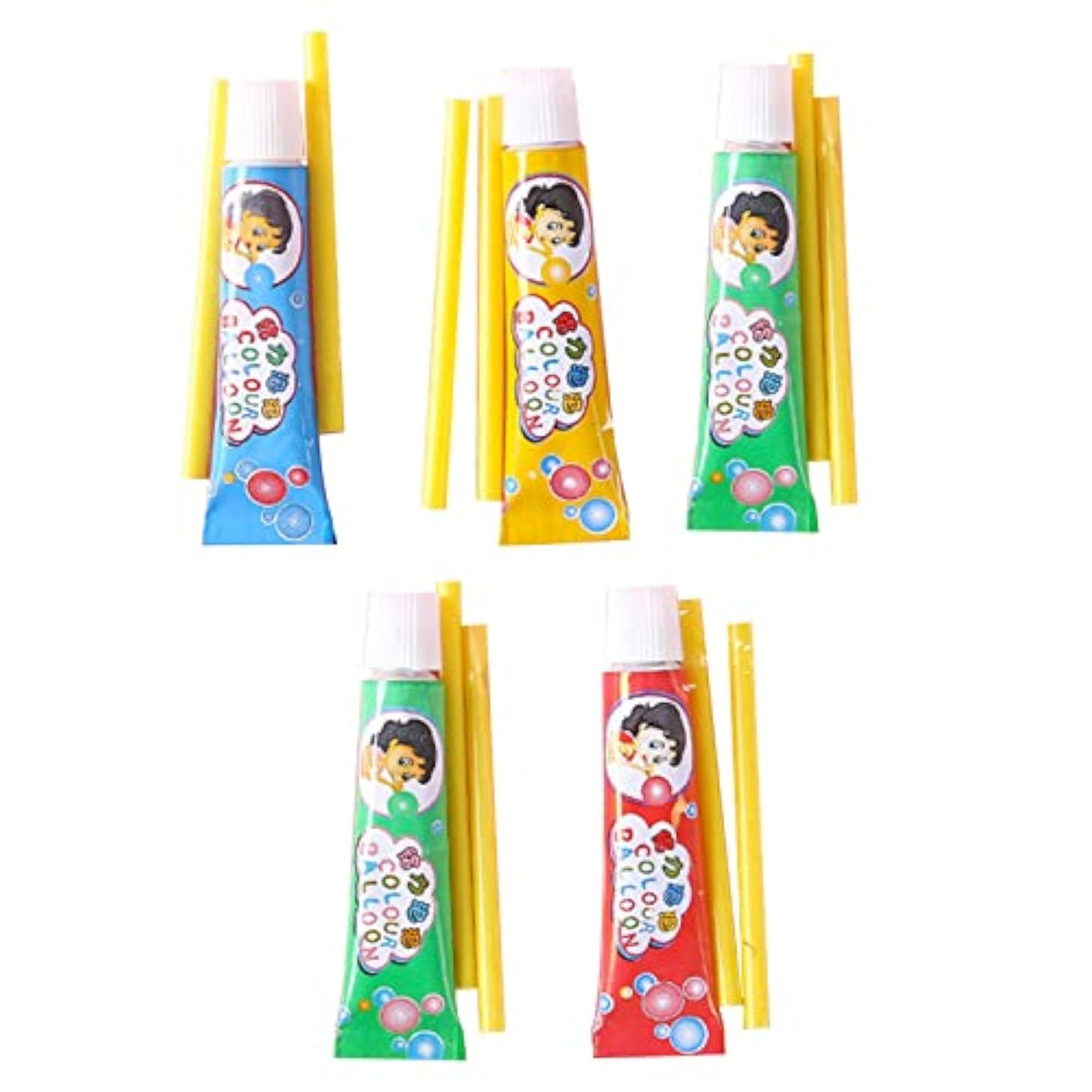 Interactive Colorful Removable Double Sided Tape Toy, 5Pcs