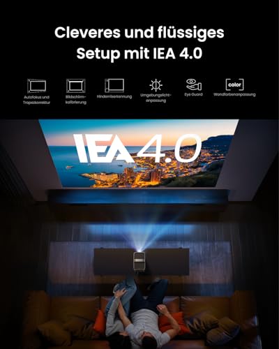 NEBULA Cosmos 4K SE Smart Beamer, 4K High-Brightness Projektor, Dolby Vision, 200" Großbild, 1800 ANSI Lumen, HybridBeam, optimierte Bildqualität, Google TV, offizielles Netflix, 4K-Dekodierung – Bild 7