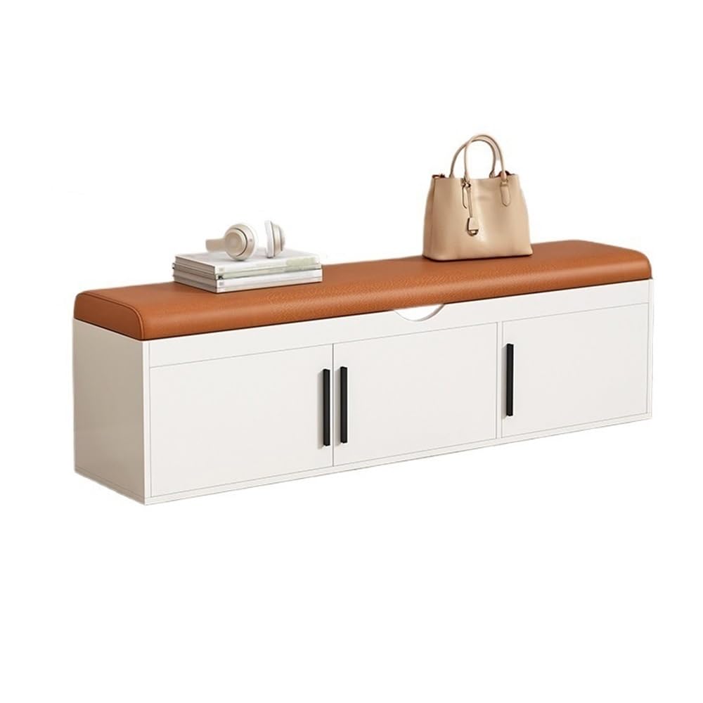 MYUYEE Shoe Bench Entryway- Doorway Household Integrated Entrance Shoe Bench Solid Wood Shoe Rack Long Bench