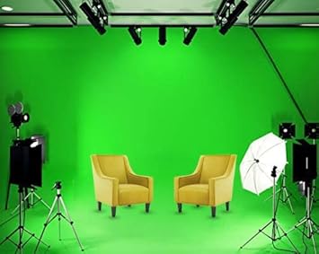 PRIYAM Branded 8 x10 FT chromakey Green and Black Combo LEKERA Backdrop Photo Light Studio Photography Background