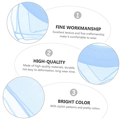 Homoyoyo 10pcs Square Silk Scarves Solid Color Scarves for Dance Silk Dance Veil Horse Riding Walking Traveling2