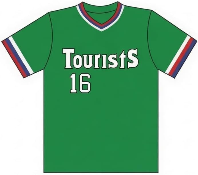 Crash Davis #16 Tourists Baseball Jersey Custom Name & Number