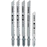 5-Piece DeWALT T-Shank Jigsaw Blades Set