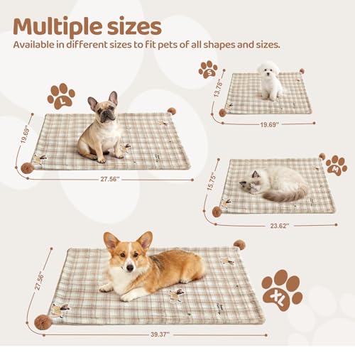 Couverture pour chat Jiupety SMblanket plaid kaki haut de gamme taille L - 8