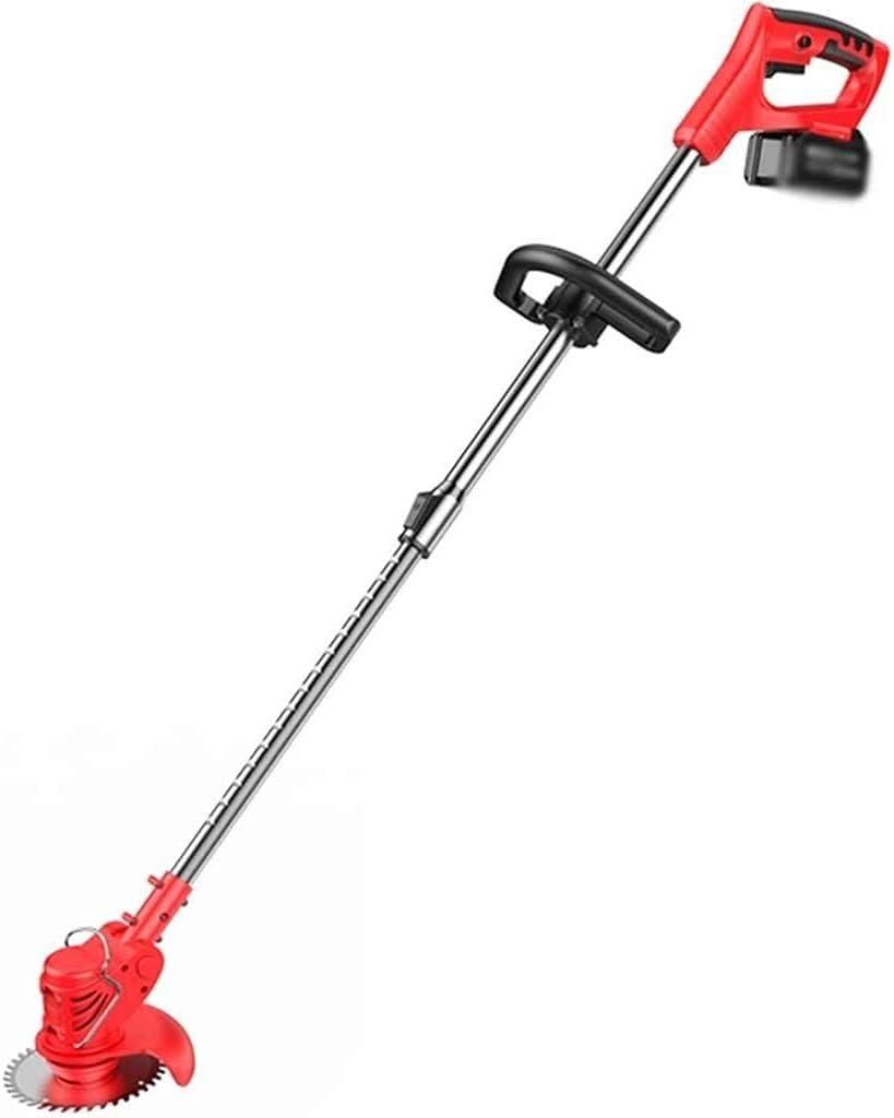 Bezprzewodowa z baterią, mała kosiarka akumulatorowa do użytku domowego, wielofunkcyjny przenośny sprzęt do koszenia trawnika, 21 V/2000 Ah (Size : Battety*2)