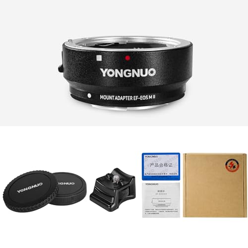 Anillo Adaptador de Montura YONGNUO EF-EOS M II para Objetivos Canon EF/EF-S a Cámaras Canon EOS-M (Montura EF-M), con Control Automático de Apertura y Enfoque Automático miniatura 3