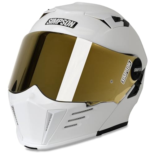 Simpson Helmets M59L1 Mod Bandit DOT/ECE Certification Large White