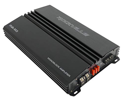 Rockville RVA-M3 V2 Mono Car Amplifier, 4000W, 1000W Dyno-Certified RMS @ 1 Ohm, Class-D, MOSFET, Bass Remote, Perfect for Subwoofers and Car Audio - Image 4