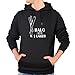 Produktbild JUNIWORDS Herren Hoody - Halo I bims 1 Lauch - Wähle Größe & Farbe - Größe: XL - Farbe: Schwarz