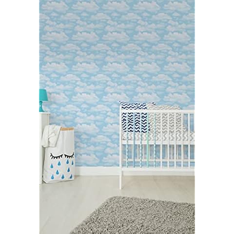 Fresco Cloud Nine Sky Print Clouds Wallpaper Cover
