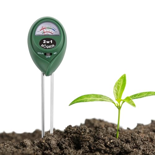 BROWIN® 2in1 Boden- und pH-Wert-Tester mit Feuchtigkeitsanzeige – Präzises Gartenwerkzeug zur Bodenkontrolle, Pflanzenpflege und Bodenanalyse