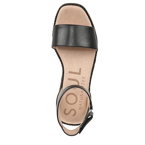 Naturalizer Women's Gloria Espadrille Wedge Sandal, Black, 9.5 Wide by Naturalizer - Image 5