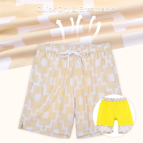 Image of unitop Men's Board Shorts Summer Holiday Surf Trunks Quick Dry