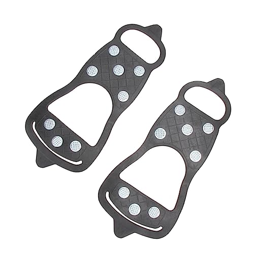 LIFKOME Outdoor Mountaineering Anti-Slip Shoes Cover Crampons Non-Skid Grip for Boots