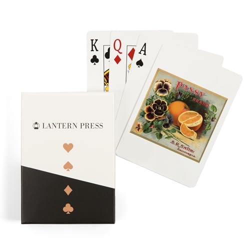 Lantern Press Pansy Brand Naipes Póker 52 Cartas