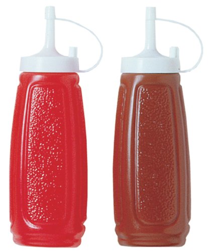 ChefAid 2 Plastic Sauce Bottles, Ideal for BBQ's and outdoor eating