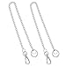 PERFETSELL 2 Stück Schlüsselkette Hose Edelstahl 44cm Lang Geldbeutel kette Schlüsselanhänger Kette Silber Gliederkette mit Karabinerhaken und Schlüsselring für Geldbörse Portemonnaie Schlüssel Ort mit günstig Kaufen-PERFETSELL 2 Stück Schlüsselkette Hose Edelstahl 44cm Lang Geldbeutel kette Schlüsselanhänger Kette Silber Gliederkette mit Karabinerhaken und Schlüsselring für Geldbörse Portemonnaie Schlüssel