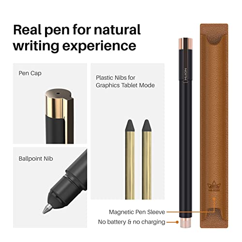 HUION Note 2-in-1 Digital Notebook Drawing Tablet With Battery-free Pen, Bluetooth Wireless Paper Tablet Electronic Writing Pad for Note-taking, Digital Art & Meeting, Refillable A5 Notepad, 9.5x7inch HUION Note 2-in-1 Digital Notebook Drawing Tablet With Battery-free Pen, Bluetooth Wireless Paper Tablet Electronic Writing Pad for Note-taking, Digital Art & Meeting, Refillable A5 Notepad, 9.5x7inch