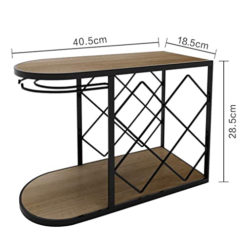 Soporte para botellas de vino de bambú natural 40.5×18.5×28.5cm miniatura 4