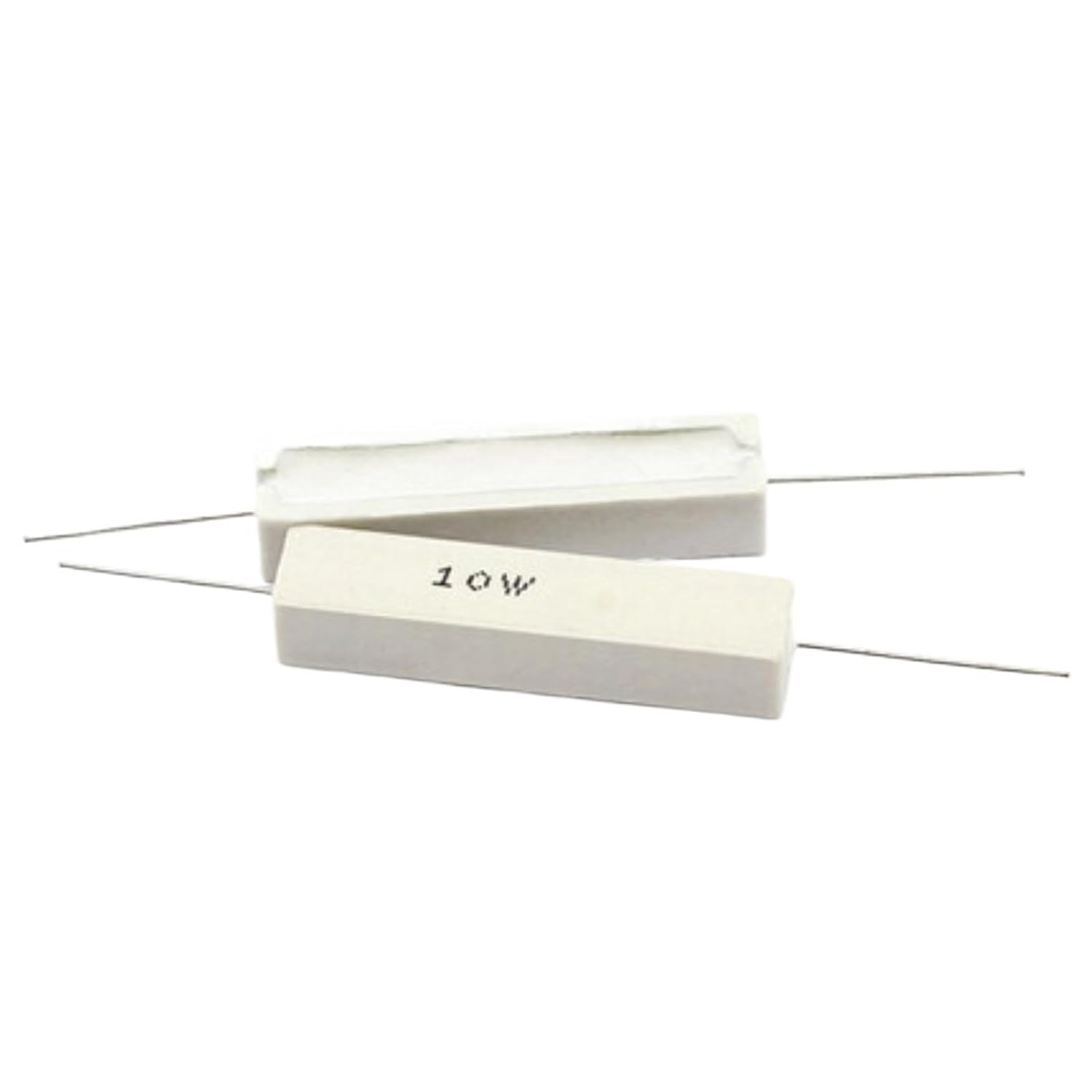 10Pcs 10W Ceramic Cement Resistor 5% in A Pack 0.1R 0.22 0.33 0.5 Ohm 6.8K 0.25R 0.5R 3R 27R 12R 100R Non-inductive Resistors(4.7R)