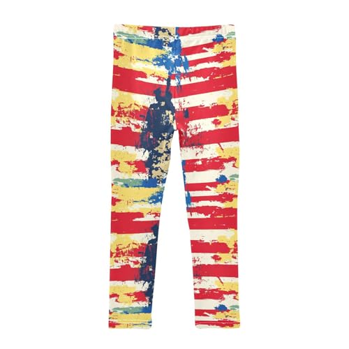 Camouflage American Flag Camo Girls Casual Leggings for Kids Printed Long Pant Bottoms Stretch and Soft2